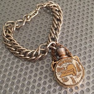 🖤Vtg New York small bottle charm bracelet